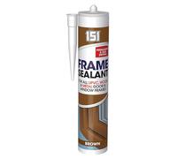 151 Frame Sealant - for All UPVC, Wood & Metal Door & Window Frames | Permanent & Fast Drying - Suitable for Internal Use Only (Brown, 280ml)
