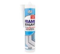 151 Frame Sealant - For all UPVC, Wood & Metal Door & Window Frames - Suitable for Internal Use Only (White)