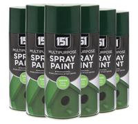 151 Green Gloss Multi-Purpose Aerosol Spray Paint 400ml (6 Pack)