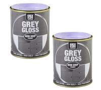151 Grey Gloss Non-Drip Paint, Smooth Finish, Durable, Long-Lasting Protective, Professional, Quick Drying, Ideal for Furniture, Doors, Railings & Decorative DIY Projects 300ml (Pack of 2)