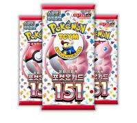 151 Korean 3 Booster Packs | That Chunky Yellow Mouse Authenticated | Korean Pokemon Cards | Pokemon 151 Booster Bundle | Pokémon Scarlet and Violet