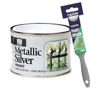 151 Metallic Silver Paint 180Ml + Paint Brush