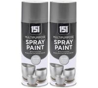 151 Metallic Spray Paint, Fast Drying, Multi Surface Coverage, Rust Resistant, Easy Grip, Smooth Finish, Ideal for Metal, Wood, Plastic & Glass, 400ml (Silver, Pack of 2, Metallic Finish)