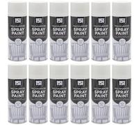151 Multipurpose Spray Paint, White, Matt Finish, Fast Drying, Non-Cracking, 400ml, Pack of 12