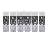 151 Multipurpose Spray Paint, White Matt Finish, Fast-Drying, Non-Cracking, 400ml, Pack of 6