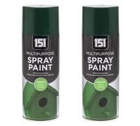 151 Mutipurpose Spray Paint, Quick Drying, Easy Application, Ideal for DIY Home Improvement, Renovation Touch Ups & Craft Projects, 300ml (Green Gloss, Pack of 2)
