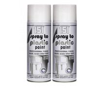 151 Spray To Plastic Paint White Gloss 400Ml X 2