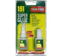 151 Super Glue Twin Pack, Tube & Brush Applicators (2 x 5g)