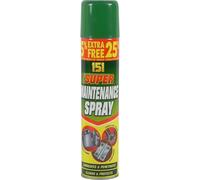 151 Super Maintenance Spray 200ml - Multi-Purpose Lubricant & Cleaner, Displaces Moisture, Loosens Rust, Protects Metal Surfaces, Stops Squeaks & Provides Long-Lasting Protection (2)