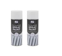 151 White Gloss Multi-Purpose Aerosol Spray Paint 400ml (2 Pack)