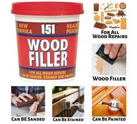 151 Wood Filler Ready Mixed Cracks Remover Repairs Interior & Exterior Use 600G