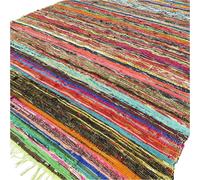 151 x 90cm Luxury Rag Rug - Green