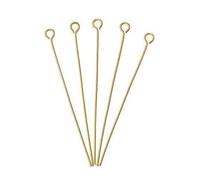 15160 Set of 50 Eye Pins 0.7mm x 50mm - Gold