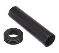 152.434.16.1 - Black HDPE Nut, 45mm x 18.5cm, 1 Piece, Hex Head, Right Hand, Coarse, Commercial Grade