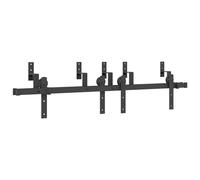 vidaXL Sliding Door Hardware Kit 152,5 cm Steel Black