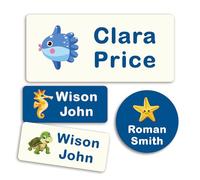 152 No Iron Personalised Clothing Labels - Waterproof Name Stickers for Kids, School Uniform, Shoes & More