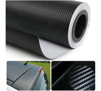 1520mm x 500mm 3D Black carbon fibre Vinyl bubble Free Vinyl Car Van Bike Self Adhesive 3d Textured Wrap Wrapping 500mm x 1520mm