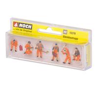 Noch HO Scale Figures 15276 – Set of 6 Railway Workers on Railway Line – 1:87