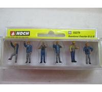 15279 Noch HO 6 Figures Railway Workers as in the photo Scale 1:87