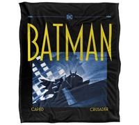 (152cm x 127cm, Black/Blue) Batman Caped Crusader Shadow Blanket