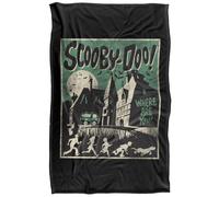 (152cm x 127cm, Black/Multicoloured) Scooby Doo Poster Supersoft Blanket