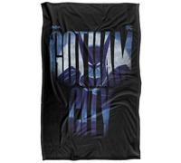 (152cm x 127cm, Multicoloured) Batman Caped Crusader Gotham City Soft Touch Blanket