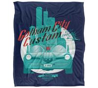 (152cm x 127cm, Multicoloured) Batman Dad's Garage Gotham City Chop Shop Fathers Day Blanket