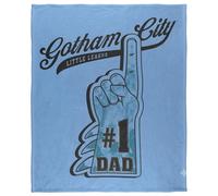 (152cm x 127cm, Multicoloured) Batman Gotham City Soft Touch Blanket