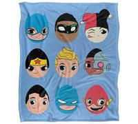 (152cm x 127cm, Multicoloured) DC Comics Super Friends Easter Egg Blanket