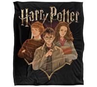 (152cm x 127cm, Multicoloured) Harry Potter Harry, Ron And Hermione Drawn Blanket