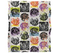 (152cm x 127cm, Multicoloured) How To Train Your Dragon Lino Throw