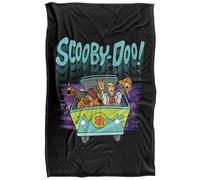 (152cm x 127cm, Multicoloured) Scooby Doo Frightened Driving Soft Touch Blanket