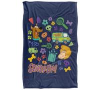 (152cm x 127cm, Multicoloured) Scooby Doo Icons Blanket