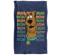 (152cm x 127cm, Multicoloured) Scooby Doo Ruh Roh Repeat Print Soft Touch Blanket