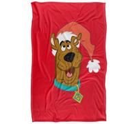 (152cm x 127cm, Multicoloured) Scooby Doo Santa Hat Soft Touch Blanket