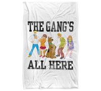 (152cm x 127cm, Multicoloured) Scooby Doo The Gang's All Here Soft Touch Blanket
