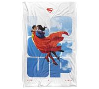 (152cm x 127cm, Multicoloured) Superman Lois Lane Look Up Soft Touch Blanket