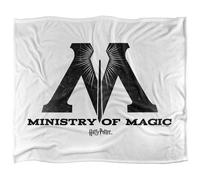 (152cm x 127cm, White) Harry Potter Ministry Of Magic Blanket
