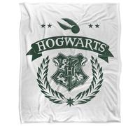(152cm x 127cm, White) Harry Potter Quidditch Blanket