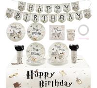 152PCS Magical Wizard Birthday Party Supplies,Magical Party Paper Plates and Napkins Kit for Boys and Girls Birthday Baby Shower Decorations,Serves 30