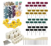152Pcs Polishing Kit for Dremel - Polishing Buffing Wheel & Wool Felt Polishing Kit with 1/8"(3mm) Shank for Dremel Rotary Tool Accessory Abrasive Wheel Buffing Polishing for Metal Jade Glass Grinding