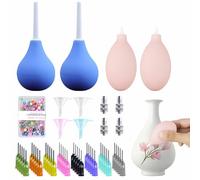 152Pcs Slide Trailer Bottles for Pottery, Ceramic Precision Applicators Ceramic Precision Applicators Pottery Bulb Applicator Needle Tip Glue Applicator Clay Tools Set DIY Pottery Applicator Bottles
