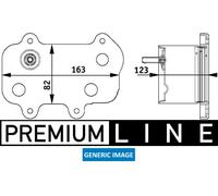 153/5 Engine Oil Oil Cooler Fits Audi A1 Sportback A3 Sportback Seat MAHLE OF