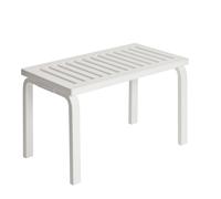 153 Bench Size W L72.5 cm White Lacquered Birch