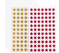 1540 Count Small Gold Foil Star Stickers,Star Stickers,Mini Teacher Reward Stickers,Reward Chart and Scrapbooking in School and Office,0.5" Diameter Stars for Rewards