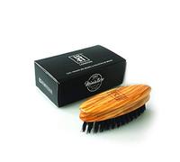 1541 London Pure Bristle Travel Sized Moustache & Beard Brush | Made of Olive Wood with 100% First-Cut Pure Bristles | Firm Bristles to Tame and Soften Facial Hair