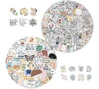 155 Bible Scripture Inspirational Graffiti Stickers for DIY Decoration - Literary Bible Stickers for Mobile Phone Cases, Cars, Water Cups, and More