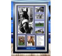 (155) Red Rum Horse Racing Legend Signed Framed Autograph Signature A4 (21 X 297 CM) Art Work Wall Art Display Great Gift Idea (REPRINT) #####