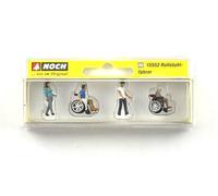 NOCH H0 Wheelchair User Figure with Model Figures in 1:87 Hand-Coloured for H0 Gauge