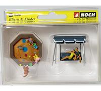 15590 Noch HO Swing Set Games with Children and Parents 1:87 Scale